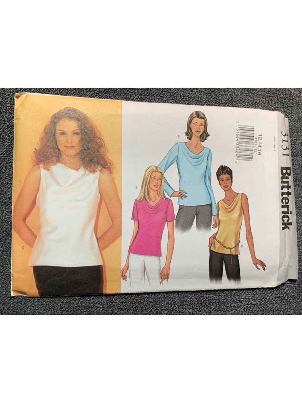 Butterick 3131 Misses' Shirt Sewing Pattern Size 12 14 16 Uncut
